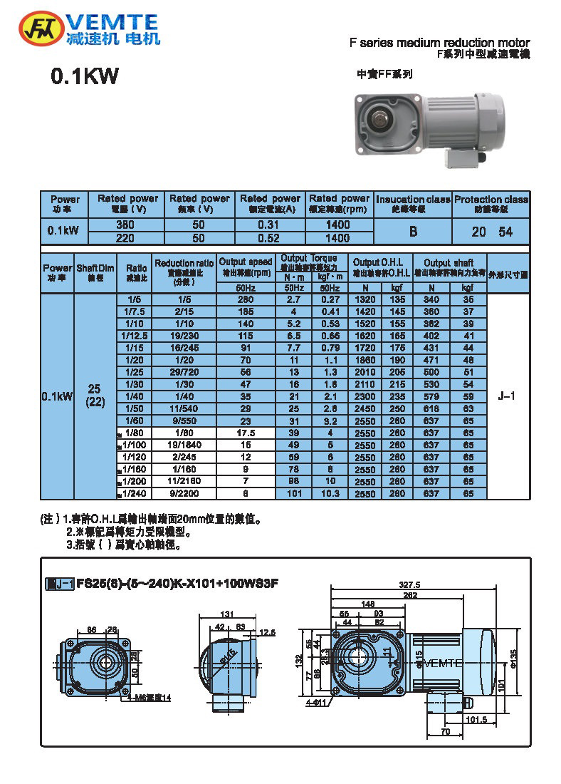 縮框型0.1KW-實(shí)心軸