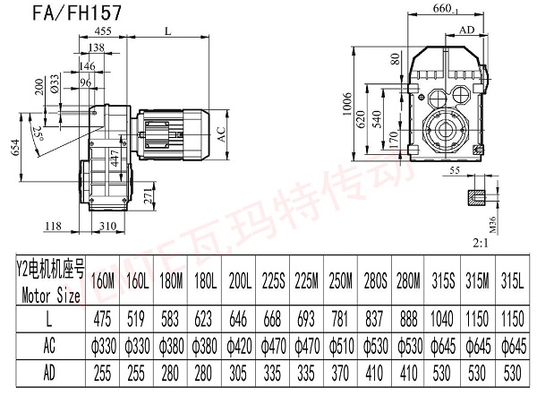 FA FH157157減速機圖紙